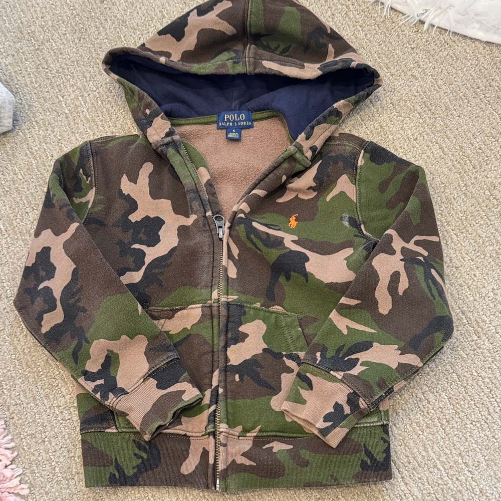 Polo by Ralph Lauren Kids Green Camouflage Hoodie